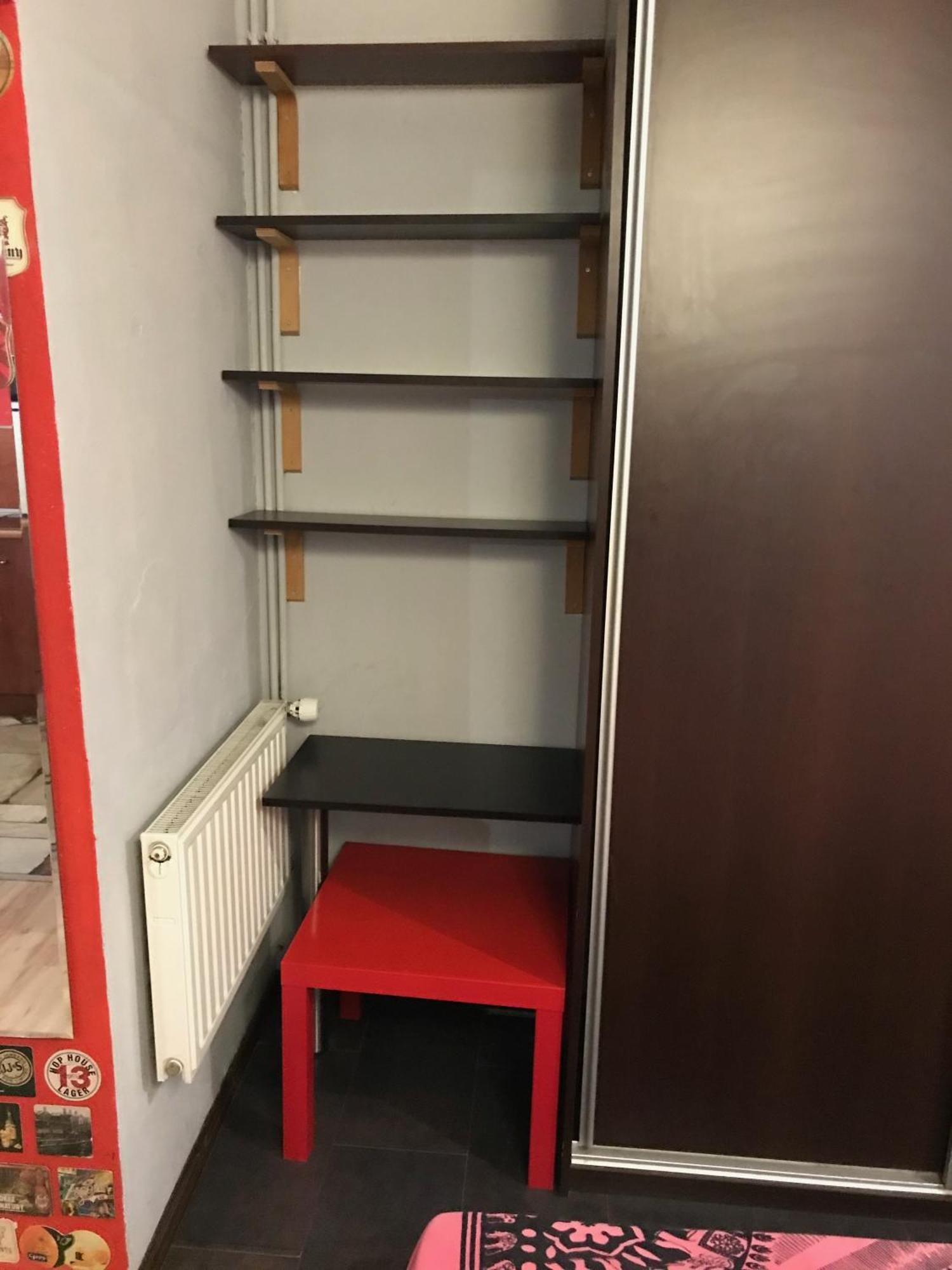 Studio Red And White Apartment